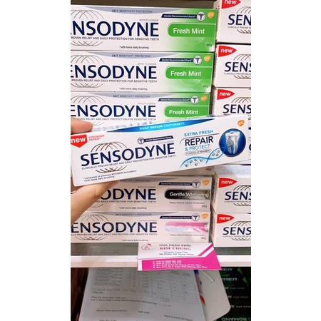 Kem đánh răng Sensodyne 100g (Đủ 5 màu)