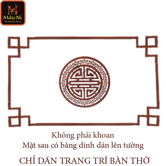 [ ỐP CHỈ VIỀN VÁCH THỜ ] Ốp trang trí bàn thờ MÂU NI dùng dán sau bàn thờ gia tiên, tủ thờ, bàn thờ chung cư