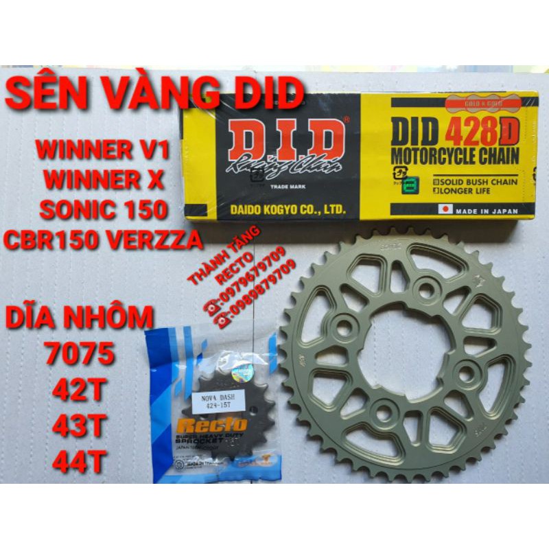 NHÔNG SÊN DĨA WINNER V1/WINNER X/SONIC 150/CBR150 VERZA