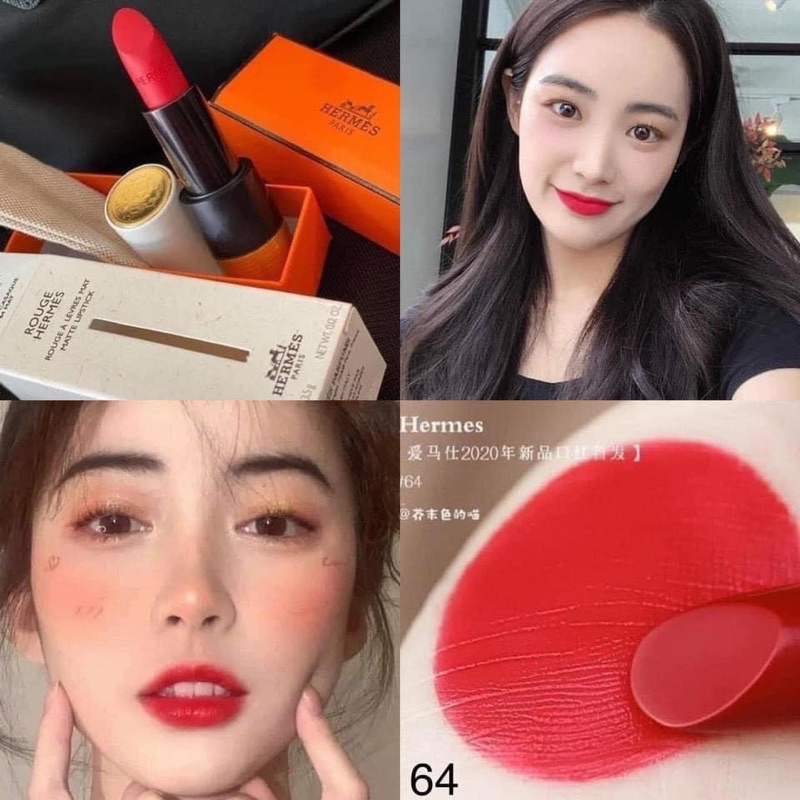 Son hermes chính hãng, Son Hermès Rouge Matte và Satin Lipstick