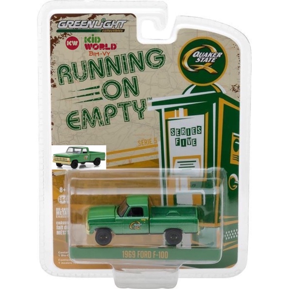 Xe mô hình GreenLight Running On Empty Series 5 1969 Ford F-100 41050-D.