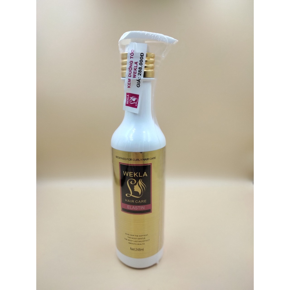 Kem tạo kiểu dưỡng tóc Wekla Elastin Hair Care 248ml