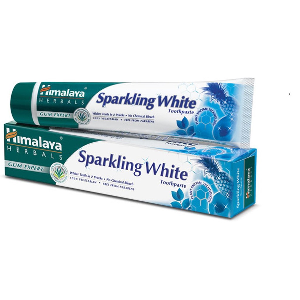 Kem đánh trắng răng tự nhiên Himalaya Sparkling White Ấn Độ