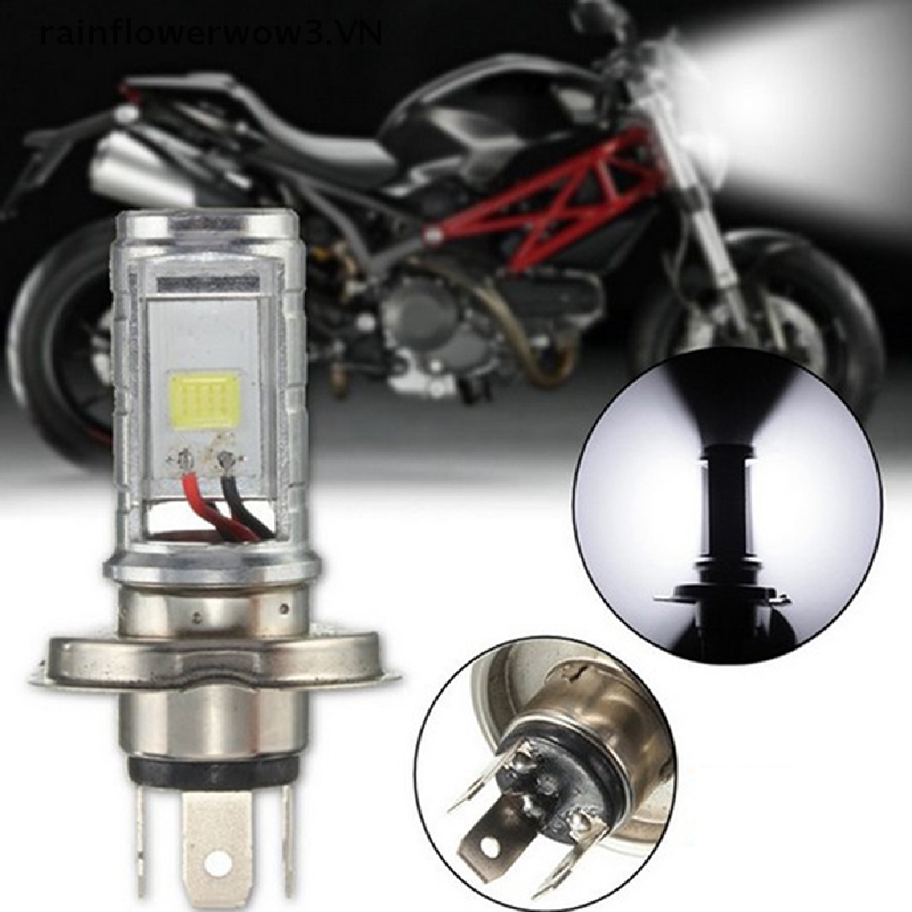 Đèn pha LED H4 COB ánh sáng trắng chuyên dùng cho xe máy