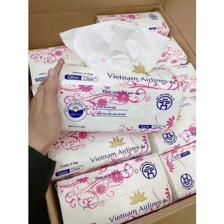 Giấy ăn lụa cao cấp - khăn giấy rút lụa 1 gói 300 tờ,mềm,mịn,dẻo dai