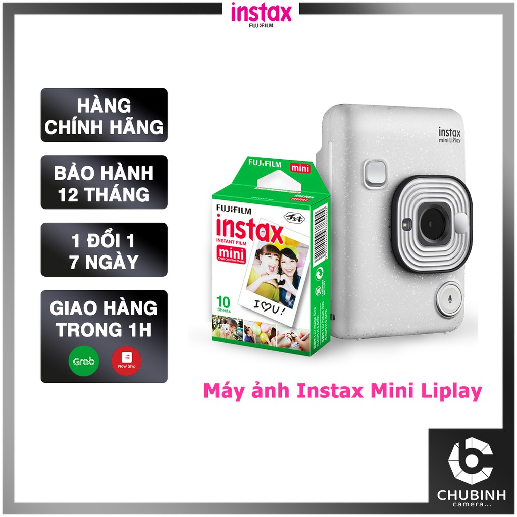 Máy ảnh chụp lấy ngay Fujiflim Instax Mini Liplay | Chính Hãng | Tặng 1 Hộp Film 10