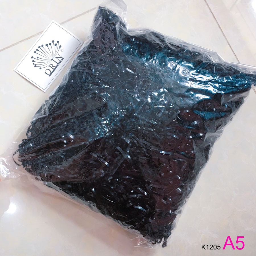 Sỉ túi bự 500g thun cột tóc đen siêu dai thời trang Orin K1205