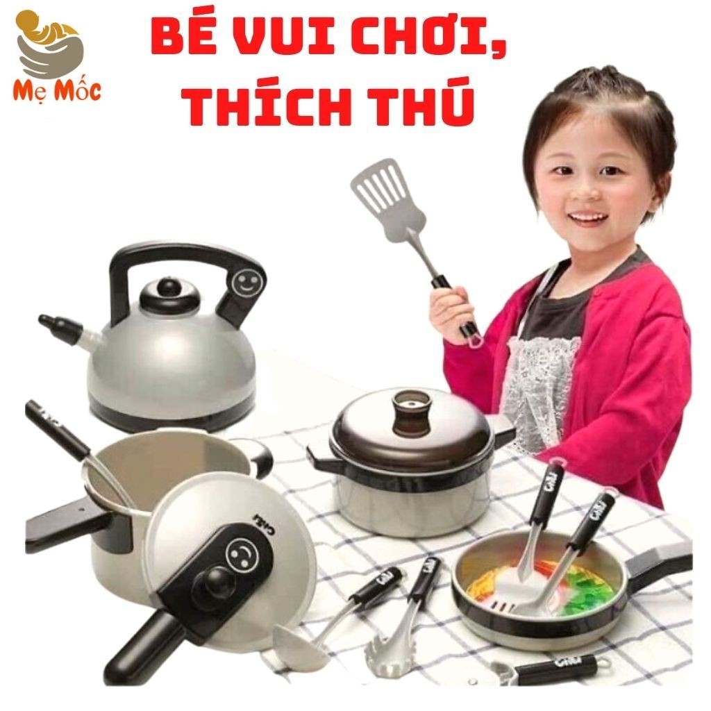 Đồ Chơi Nấu Ăn Kitchen Home 36 Món Kèm Bếp - Nhà Bếp Mini Cao Cấp An Toàn- Shop Mẹ Mốc ,NA36