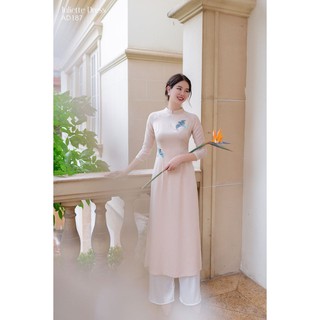 Áo dài đẹp Cách Tân Thêu Chim Juliette Dress AD187