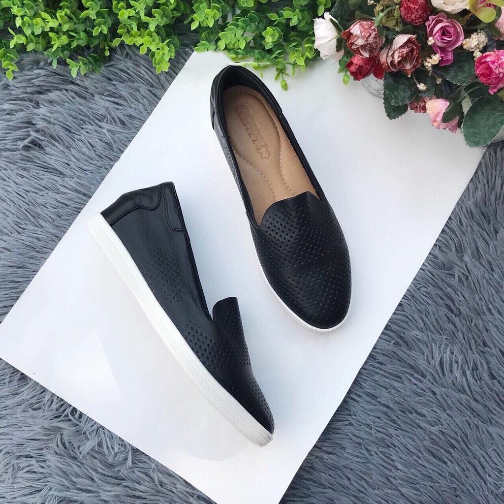 Giầy Bệt Slipon Nữ Da Thật Êm Và Mềm VNXK