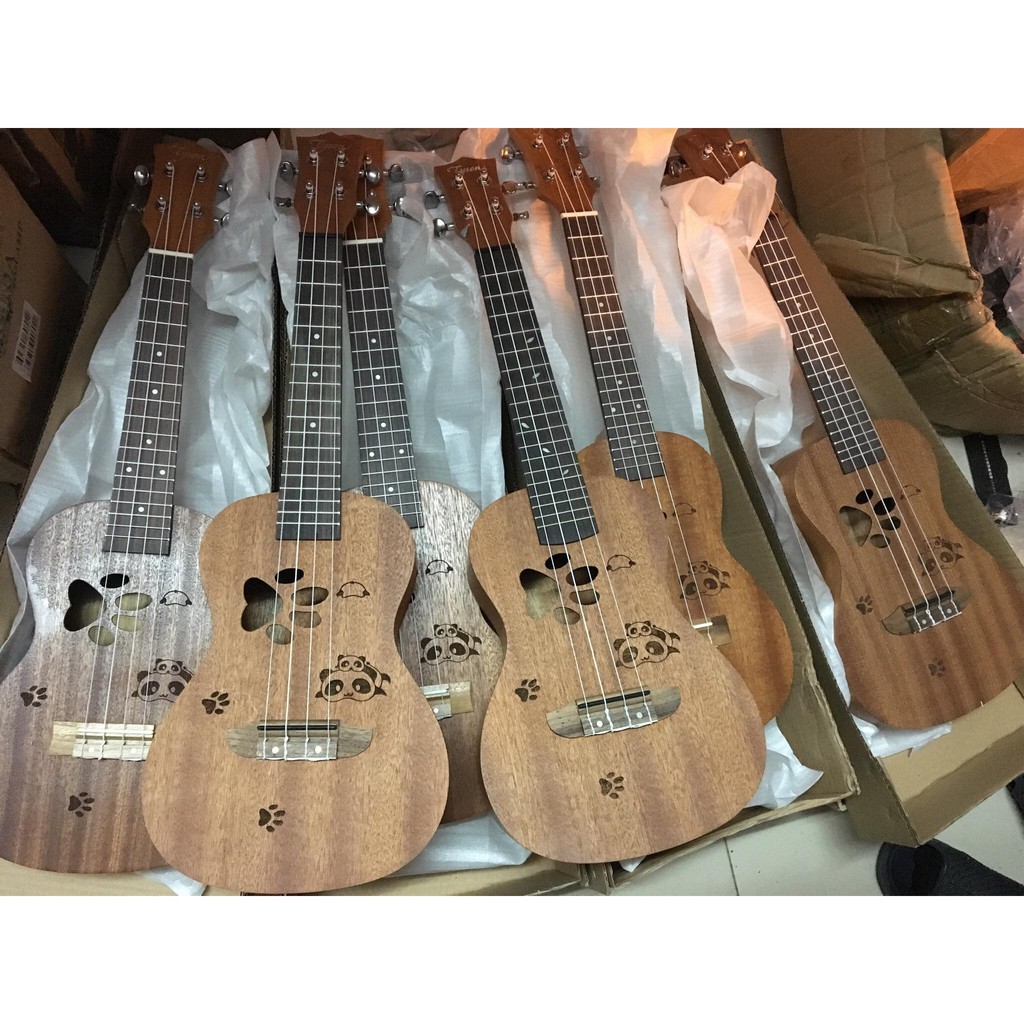 [Hàng Xịn] Đàn Ukulele Concer 23inch Tyson Chân Gấu Kute (Tặng Full phụ kiện)