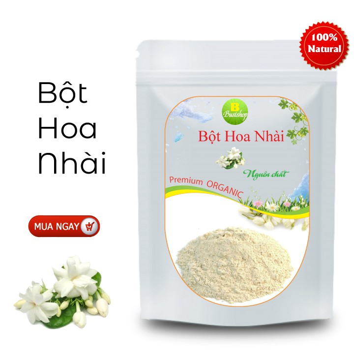 Bột hoa nhài nguyên chất 100g - giảm stress, thanh nhiệt, giảm cân, làm đẹp da