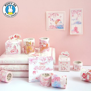 [Series Sakura] Băng dán washi/giấy tổng hợp ĐÀO DAO