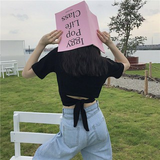 ÁO THẮT NƠ SAU LƯNG A4