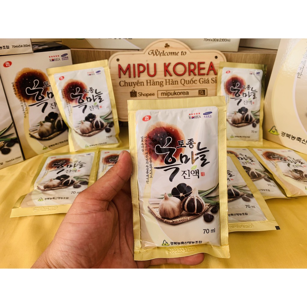 Nước Tỏi Đen Black Garlic Hàn Quốc 30 gói x 70ml