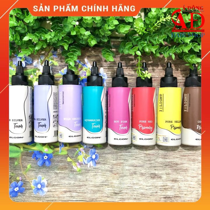 [Chính hãng] [Siêu rẻ] Thuốc nhuộm tóc I-light Elgon Italy free Anoniac cho tóc level sáng 9+ 100ml