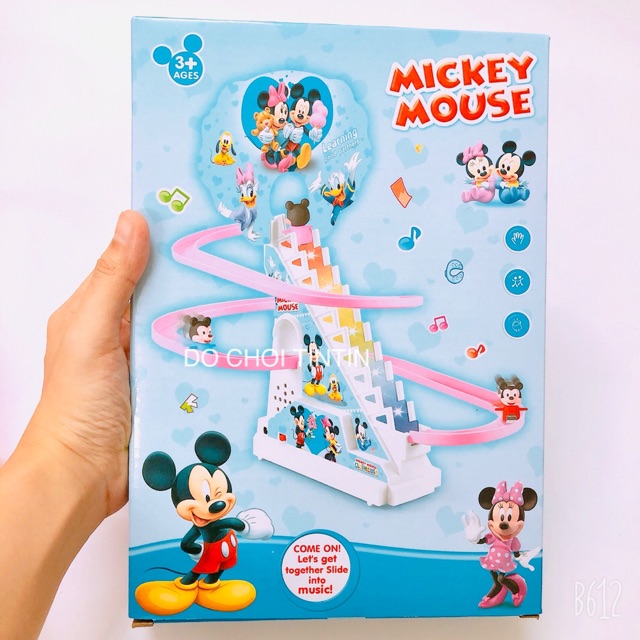 ĐÈN-NHẠC] Đồ chơi chuột Mickey leo thang