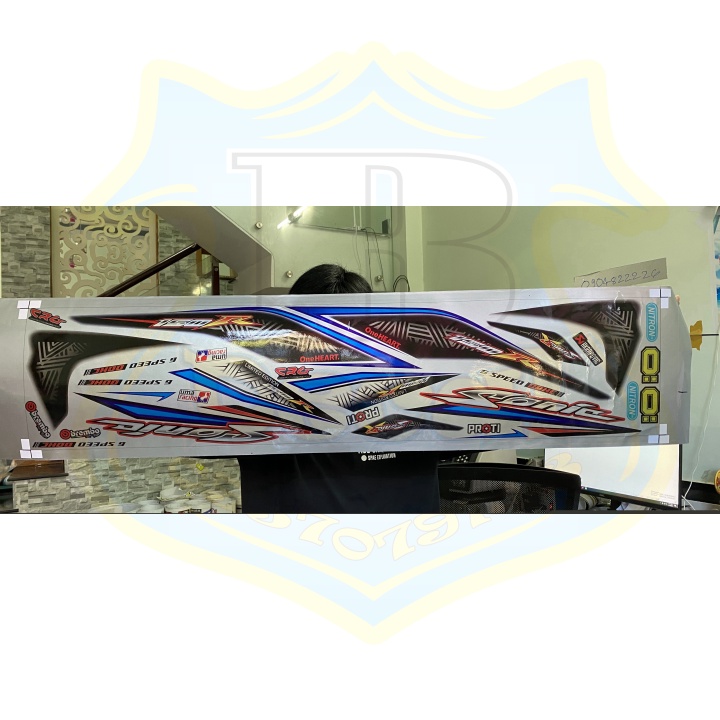 ( Quí khách vui lòng mang ra tiệm cho thợ dán ) Tem sonic 150 CANDY cao cấp