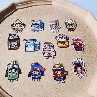 Pin cài túi vải