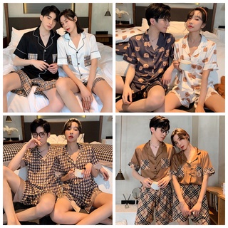 Pyjama nam nữ lụa mát đồ mặc nhà đôi đồ ngủ đôi cao cấp