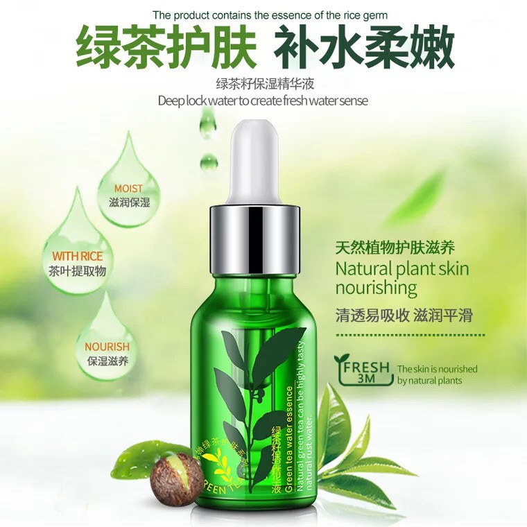 Serum Dưỡng Da, Làm Sạch Mụn Trà Xanh Rorec 15ml