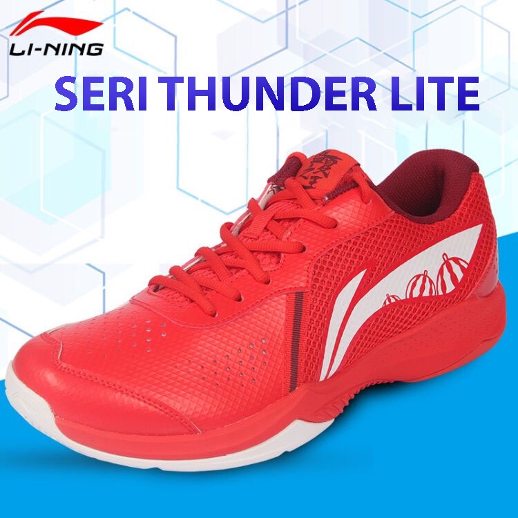 Giày cầu lông Lining chính hãng AYTS020-3 mẫu mới dành cho nam và nữ màu đỏ