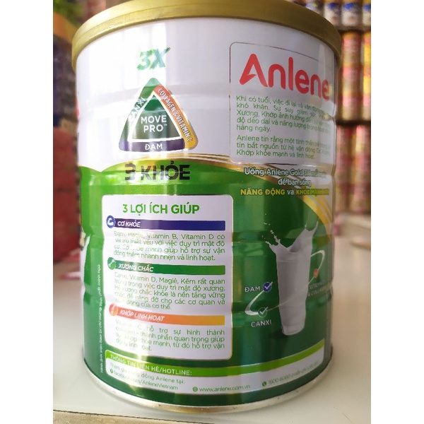 Sữa Anlene Vani Gold 3X 800g