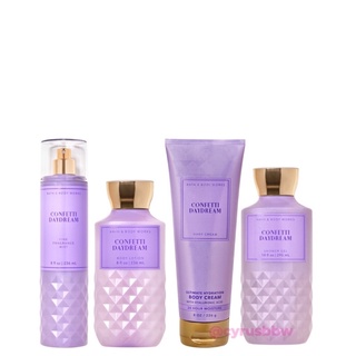 Bộ Sản Phẩm Mist Xịt Toàn Thân, Gel Tắm, Lotion BBW Confetti Daydream từ Mỹ