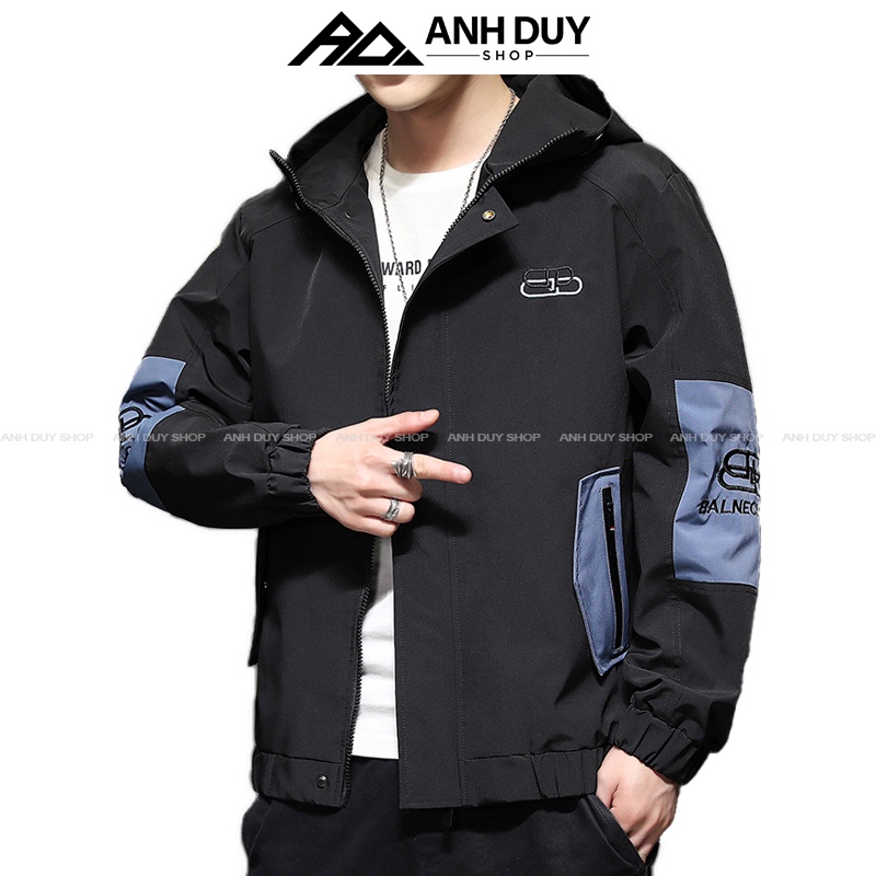 Áo Khoác Kaki Nam Trơn Basic Phối Màu Đẹp Phong Cách Hàn Quốc ANH DUY SHOP AK08