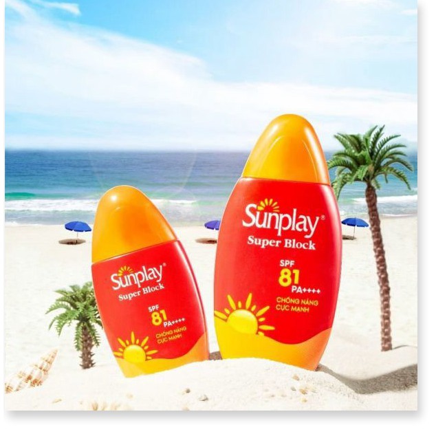 [Mã giảm giá tích lũy] Sữa Chống Nắng Sunplay Cực Mạnh Sunplay Super Block SPF 81, PA++++