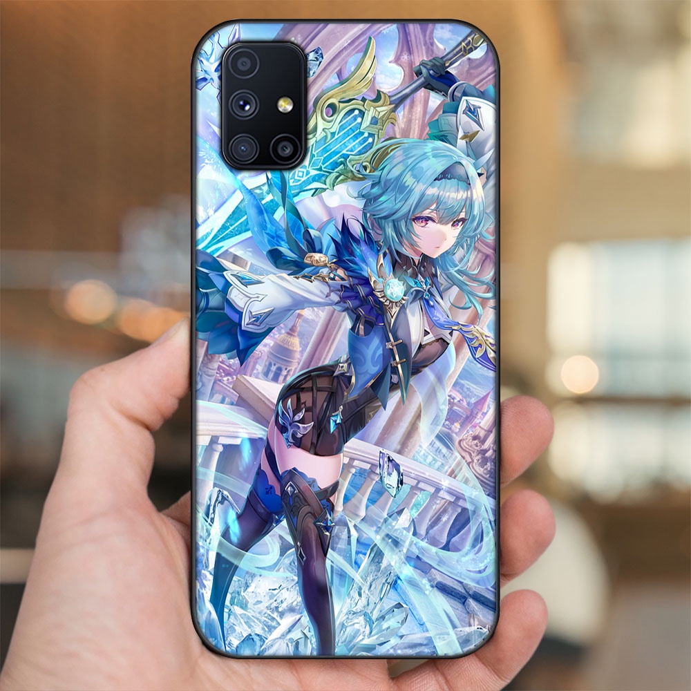 Ốp lưng Samsung M51 viền đen in hình Eula Genshin Impact