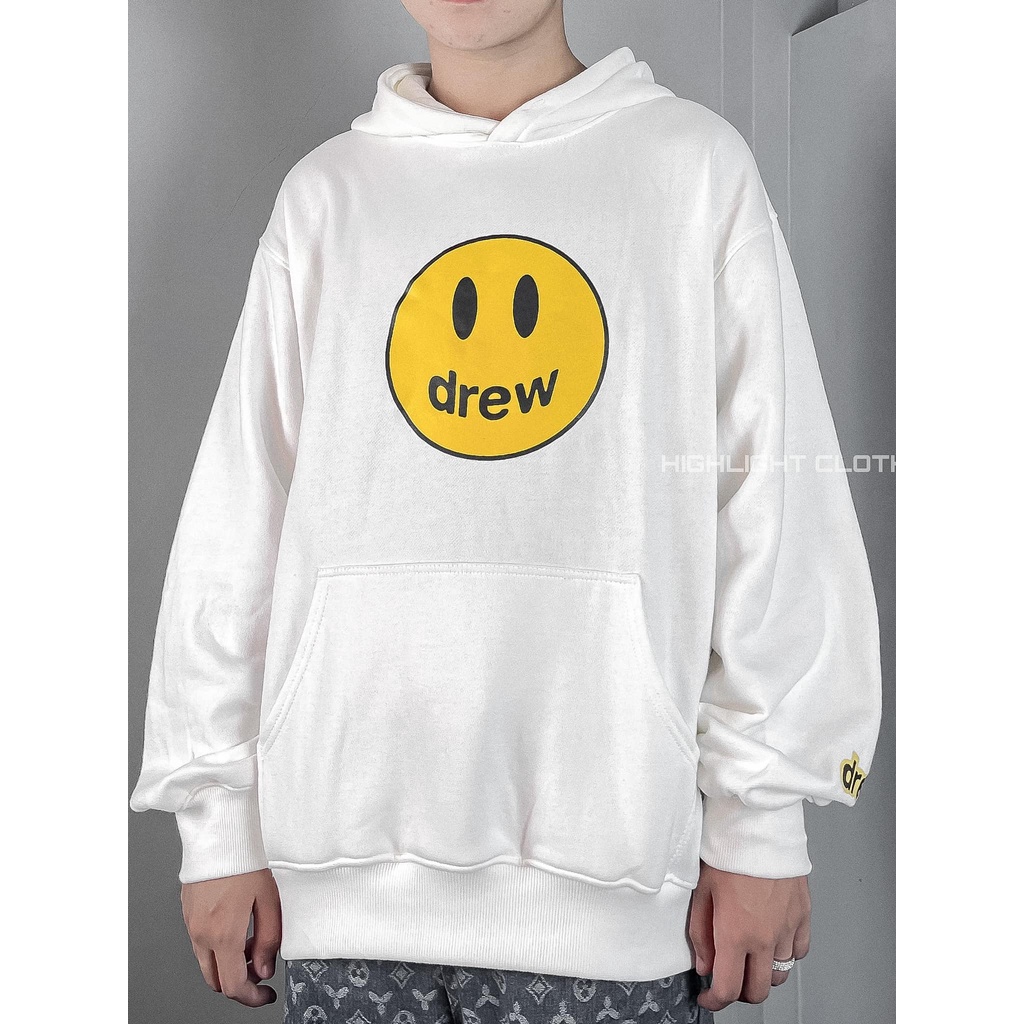 ÁO HOODIE NỈ IN MẶT CƯỜI DR.EW FORM RỘNG UNISEX NAM NỮ