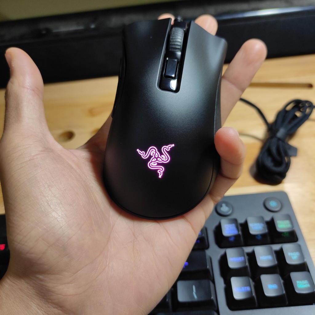 CHÍNH HÃNG- Chuột có dây gaming razer deathadder mini v2 có led RGB fullbox cực chất hơn cả Logitech g102 và fullen