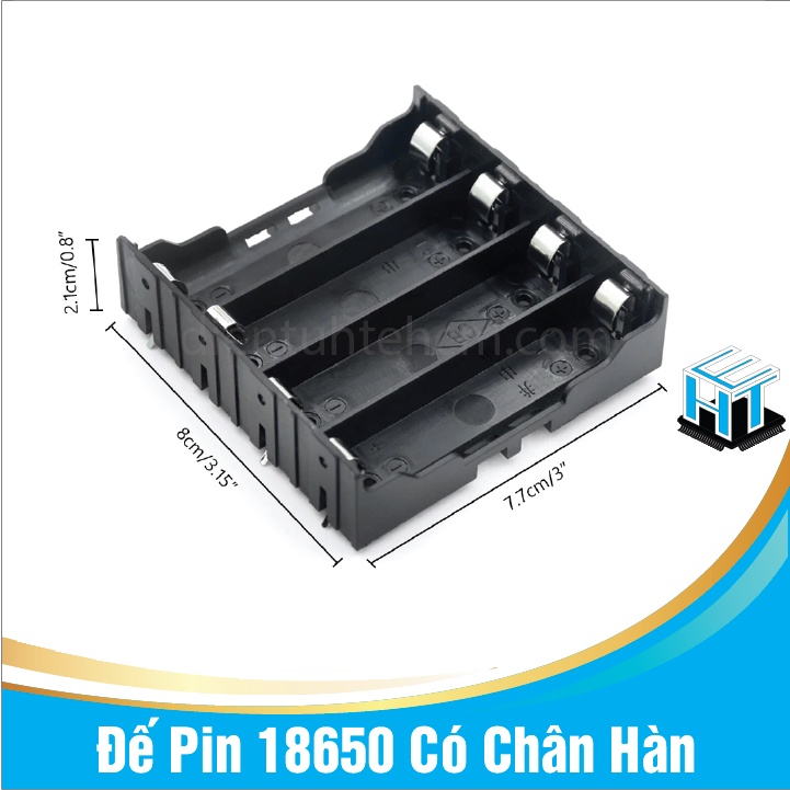 Đế Pin 18650 Có Chân Hàn nhiều phân loại