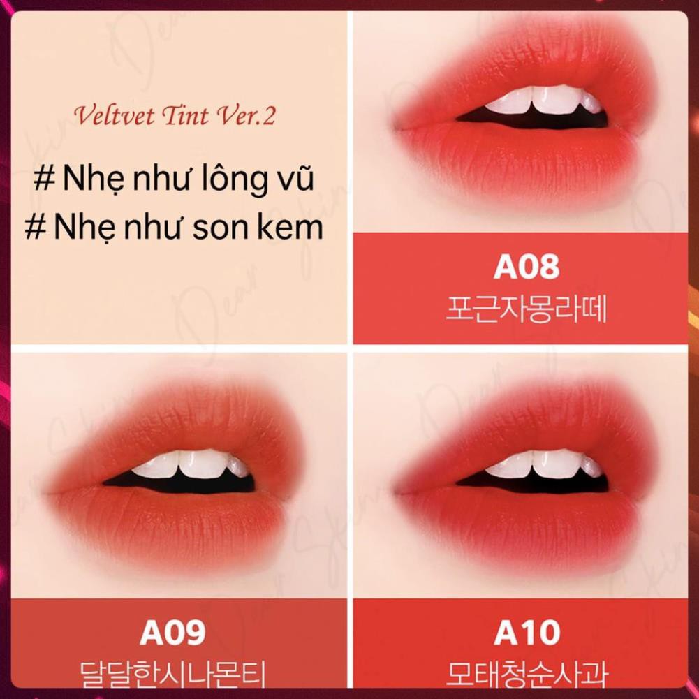 [Chính Hãng] Son Black Rouge Ver 2 Air Fit Velvet Tint - Son Black Rouge A8 A9 A10 A11 A12 A08 A09 | BigBuy360 - bigbuy360.vn