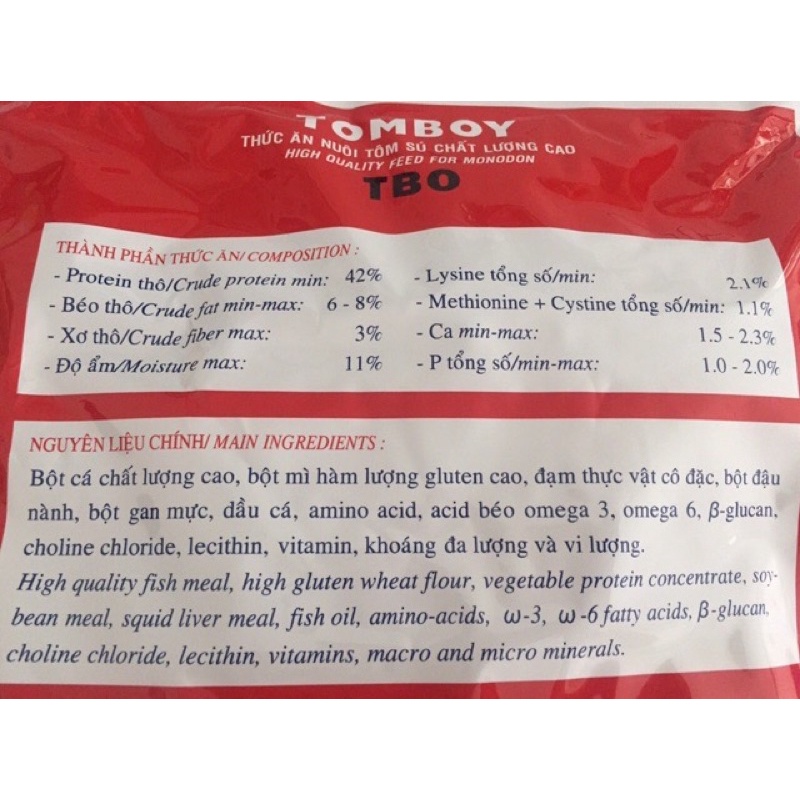 Cám Tomboy Thức Ăn Cho Cá Cảnh Và Tôm - 1kg