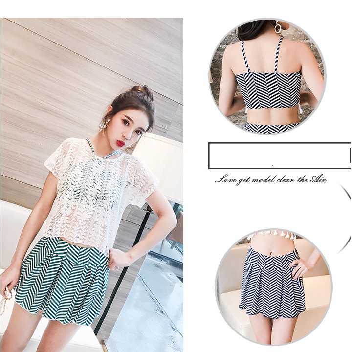Bộ Bikini Áo Tắm đẹp kèm áo ren | WebRaoVat - webraovat.net.vn