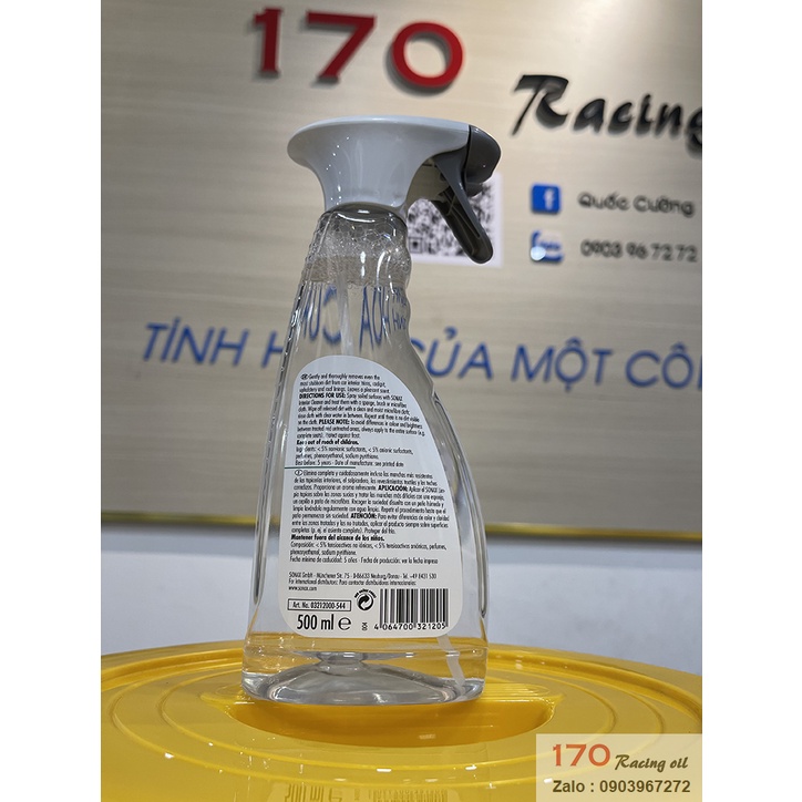 Chai Xịt vệ sinh Nội Thất -  SONAX INTERIOR CLEANER LIMPIA TAPICES Dung Tích 500 ML Hàng Chính Hãng Đức .