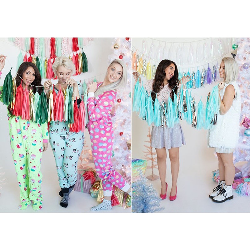 Bong Bóng Trang Trí Tua Rua Nhiều Màu Sắc