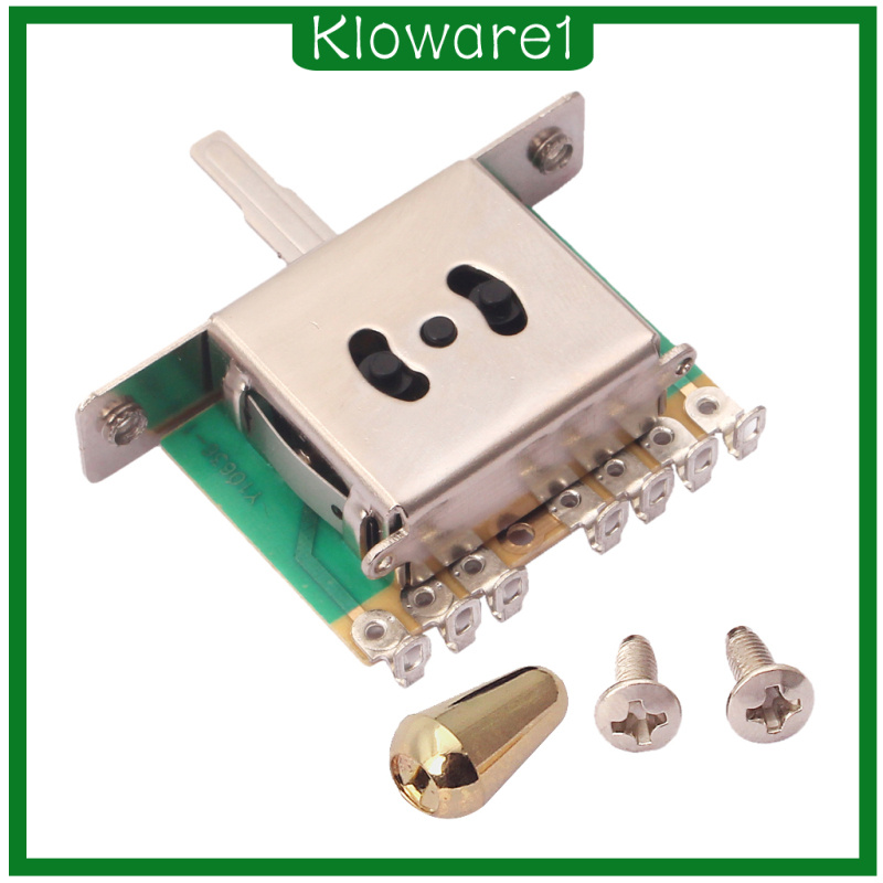 [KLOWARE1]Electric Guitar 5 Way Pickup Selector Switch, Golden Tips