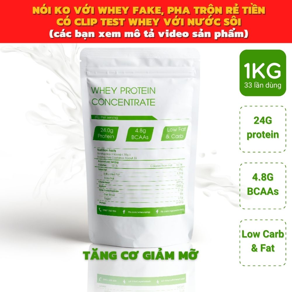Whey Protein Concentrate 80% Protein - Sữa tăng cơ tăng cân