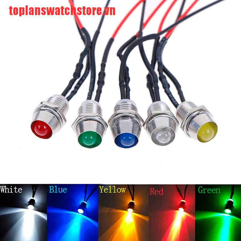 Đèn LED 0.31 &quot;12V Ánh Sáng Đỏ Chuyên Dụng Cho Xe Hơi / Xe Tải