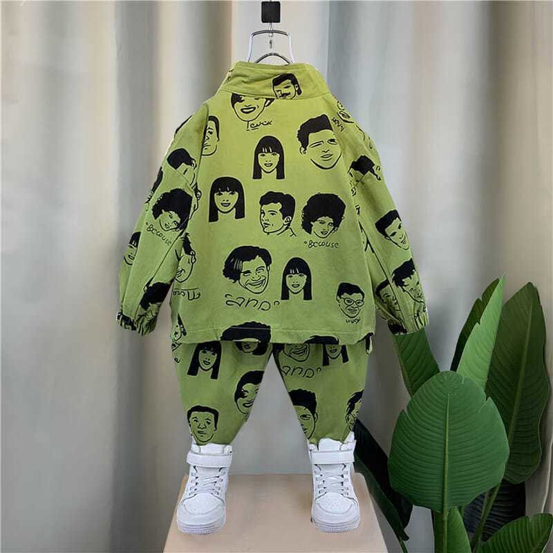 Bộ Quần Áo Thiết Kế Mới Thời Trang Mùa Xuân Thu Theo Phong Cách Hàn Quốc Cho Bé Trai