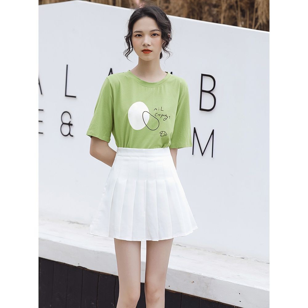 Chân Váy Xếp Ly Cạp Cao Hàn Quốc Chất Cực Đẹp | BigBuy360 - bigbuy360.vn