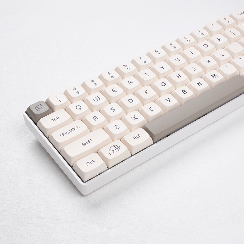 Elephant keycaps XDA Profile PBT DYE SUB cổ điển màu xám và trắng bàn phím cơ Keycap