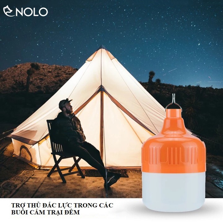 (SỈ = LẺ XẢ KHO, FREE SHIP) Bộ Bóng Đèn Blub Có Móc Treo Pin Sạc Tích Điện Công Suất 60W Có 2 Chế Độ Sáng