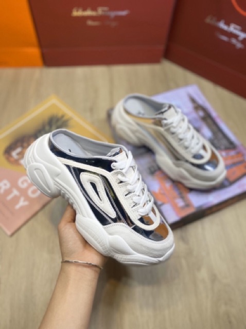 Giầy sục nữ FreeShip Mã giảm giá[GIAY SNEAKER] Giày sục thể thao nữ Kiểu mới đế gồ