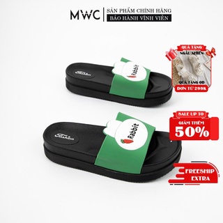 Dép Nữ MWC Quai Ngang Đế Bệt Hình Thỏ Dễ Thương NUDE- 3433