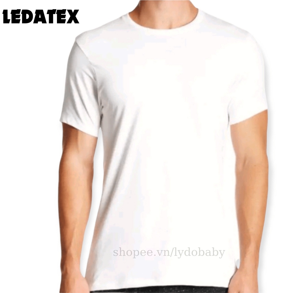 Áo 3 lỗ nam LEDATEX chất cotton đông xuân thoáng mát cổ tròn form rộng có big size tay ngắn