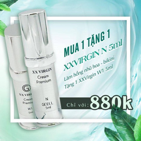 Mua 2 Tính Tiền 1 Kem Làm Hồng Nhũ Hoa XXVIRGIN Chính Hãng nhập khẩu Hàn Quốc